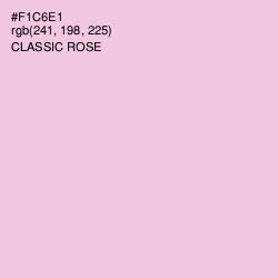 #F1C6E1 - Classic Rose Color Image